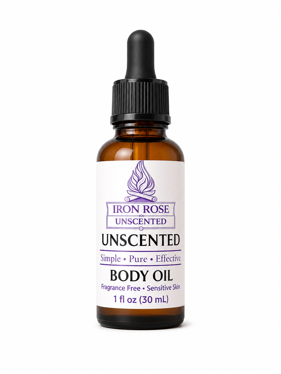 IRON ROSE UNSCENTED BODY OIL