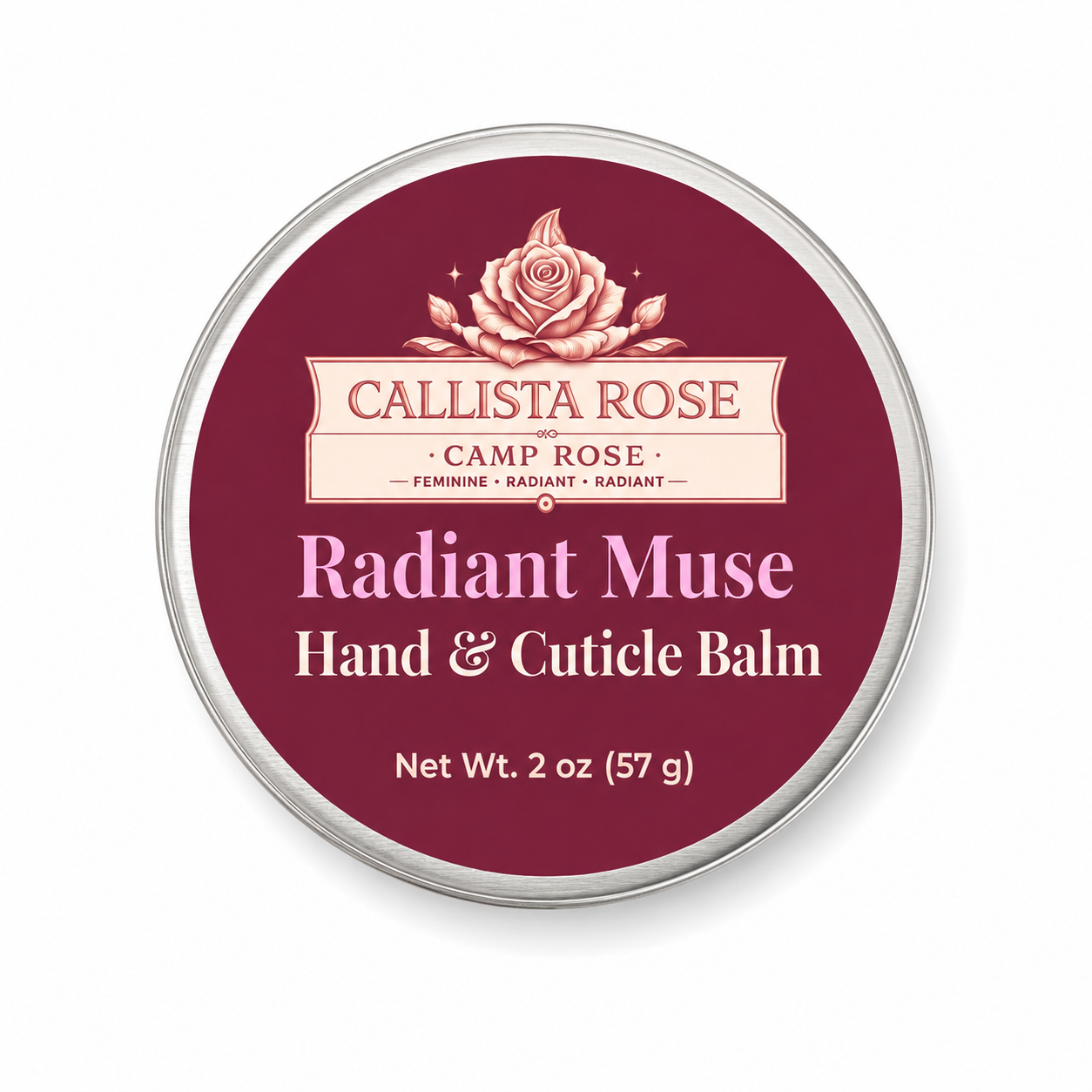 CALLISTA ROSE RADIANT MUSE HAND & CUTICLE BALM